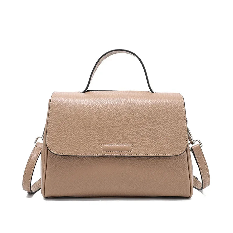 Ladies Soft Cowhide Leather Handbags Women‘s Top-grain Genuine leather Shoulder Bag Female Luxury Designer Crossbody Bags