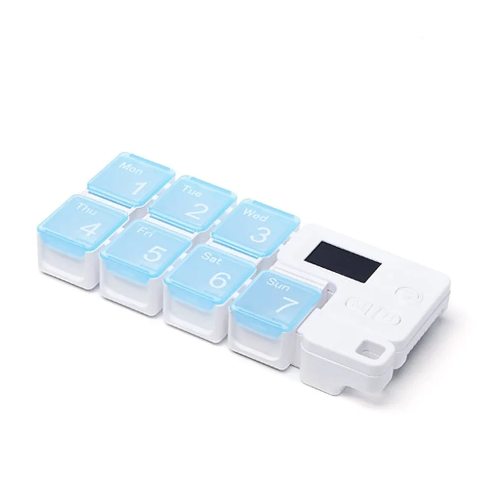Medicine Reminder Large Capacity Smart Pill Case Reminder 7 Lattice Weekly Pill Organizer Colorful Drug Container Daily Medicine
