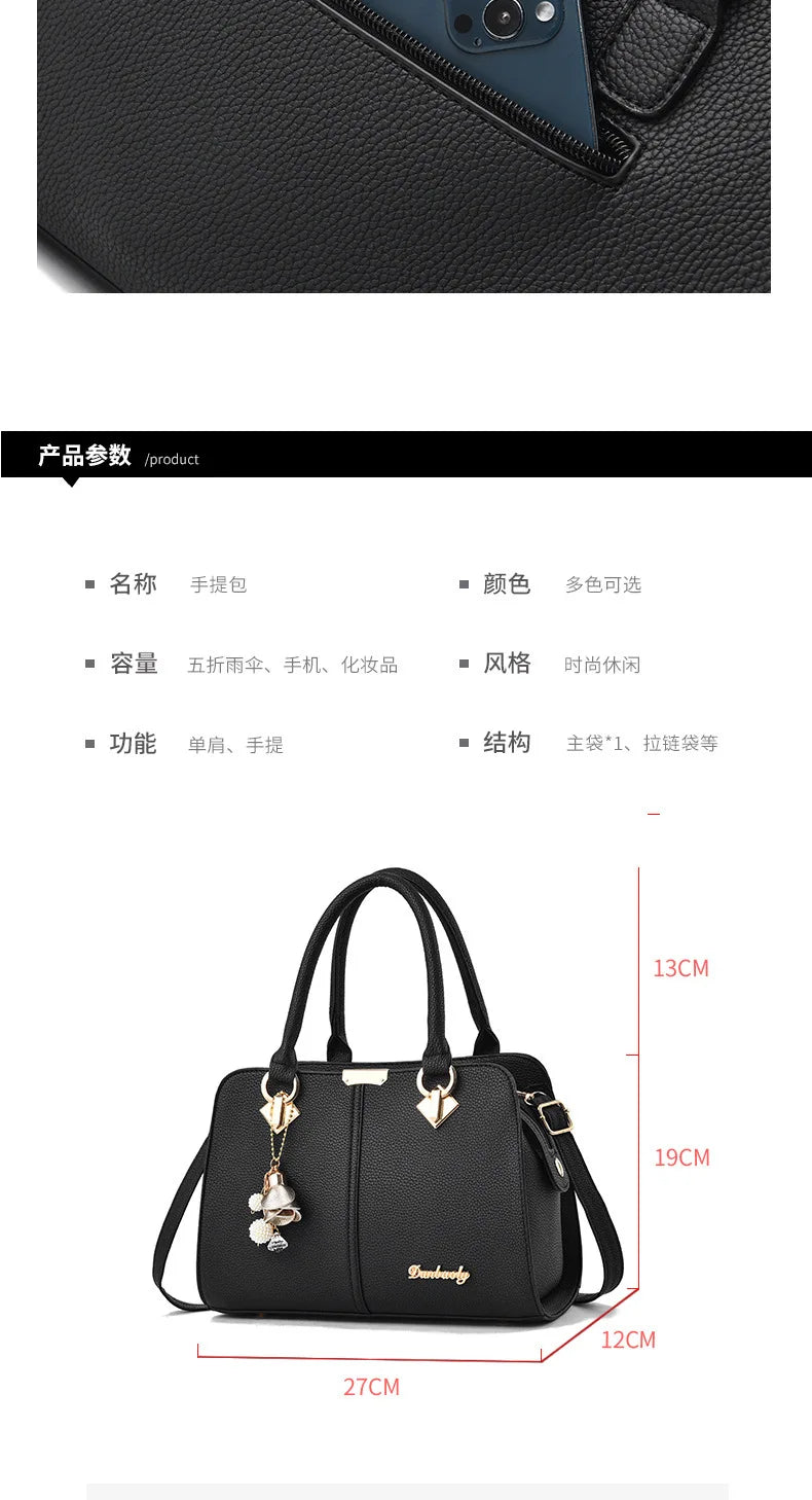 New Women's bag Female Shoulder bag Handbag for 2025  luxury designer handbag leather tote Female Handbags Fashion Cross bag