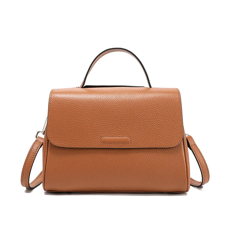 Ladies Soft Cowhide Leather Handbags Women‘s Top-grain Genuine leather Shoulder Bag Female Luxury Designer Crossbody Bags