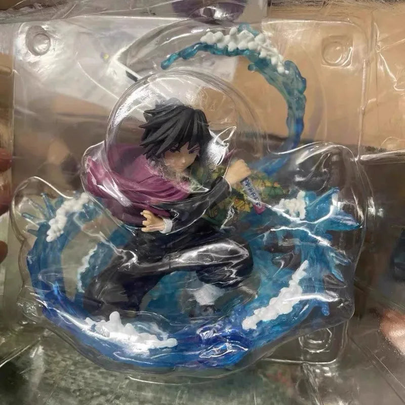 New Hot 17cm Demon Slayer Zero Tomioka Giyuu Anime Action Figure Pvc Collection Model Toy Desktop Ornament Model Toys
