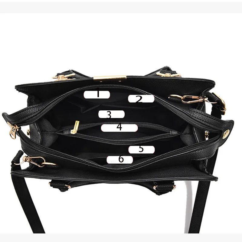 New Women's bag Female Shoulder bag Handbag for 2025  luxury designer handbag leather tote Female Handbags Fashion Cross bag