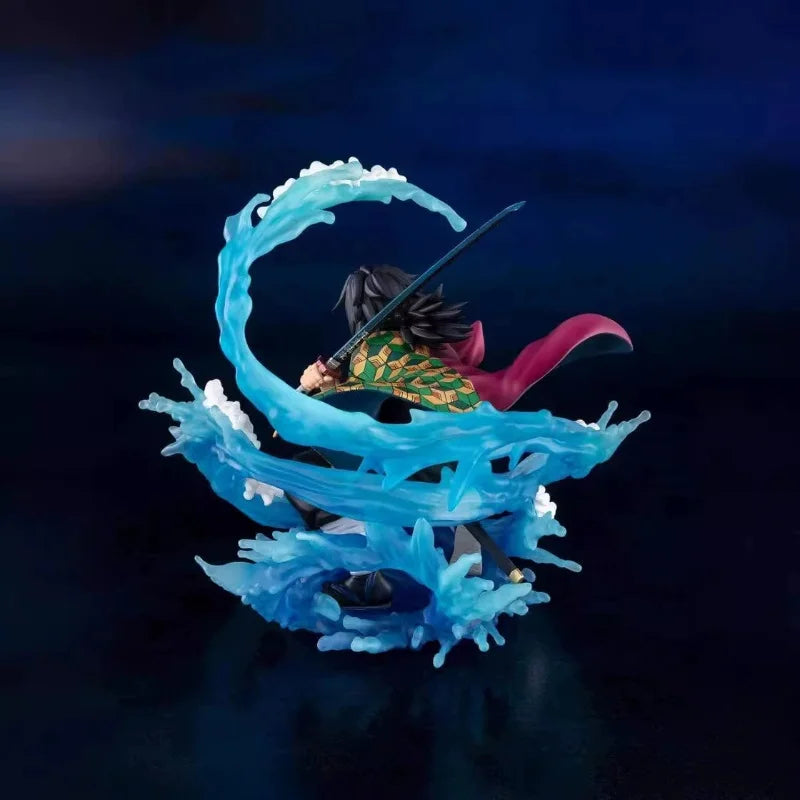 New Hot 17cm Demon Slayer Zero Tomioka Giyuu Anime Action Figure Pvc Collection Model Toy Desktop Ornament Model Toys