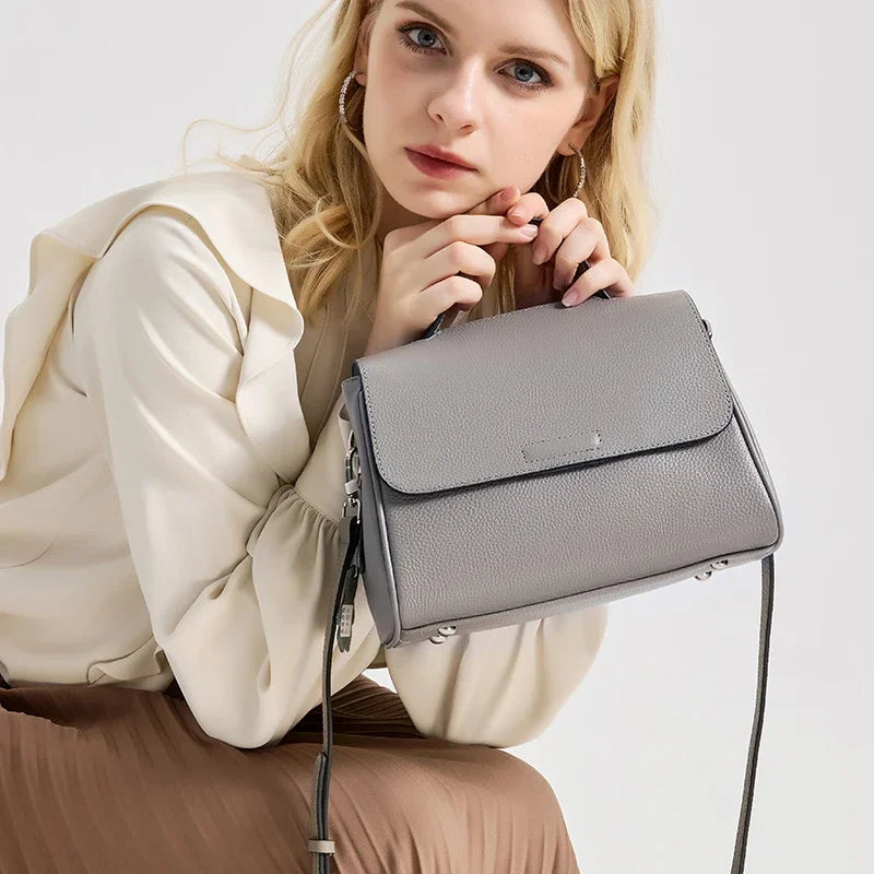 Ladies Soft Cowhide Leather Handbags Women‘s Top-grain Genuine leather Shoulder Bag Female Luxury Designer Crossbody Bags