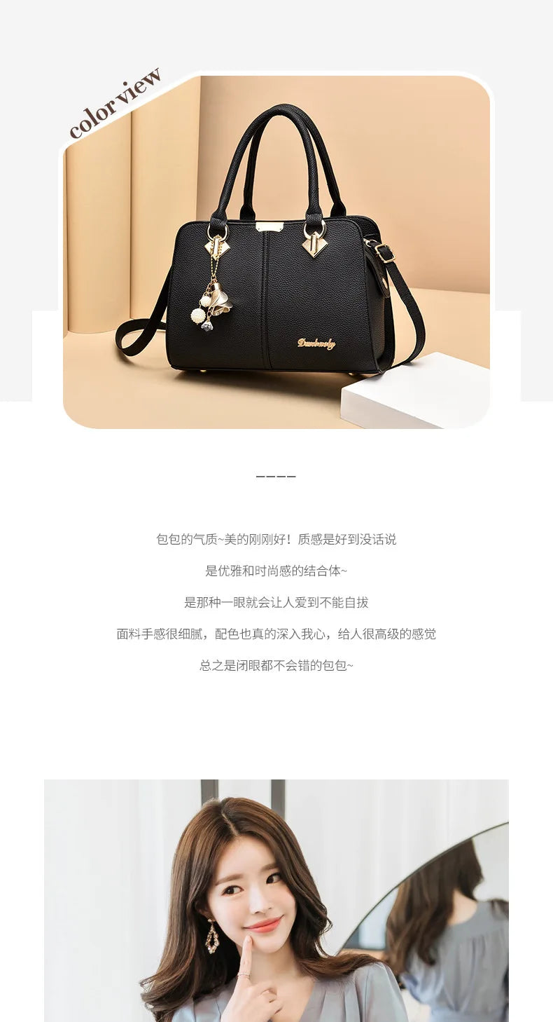 New Women's bag Female Shoulder bag Handbag for 2025  luxury designer handbag leather tote Female Handbags Fashion Cross bag