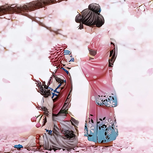 Demon Slayer Kimetsu No Yaiba Hakuji Koyuki Akaza Anime Figure Cute Lover Plush Doll Decoration Figure Valentine'S Day Gift
